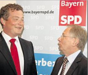 Neuer und alter Vorsitzender des Unterbezirkes: Uli Grötsch und MdB Werner Schieder
